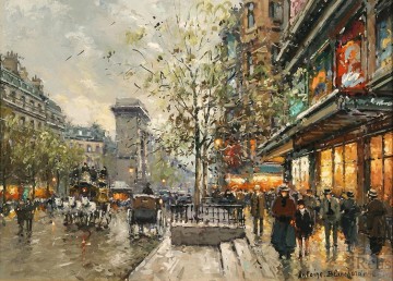 Landscapes Painting - AB porte st denis 2 Parisian